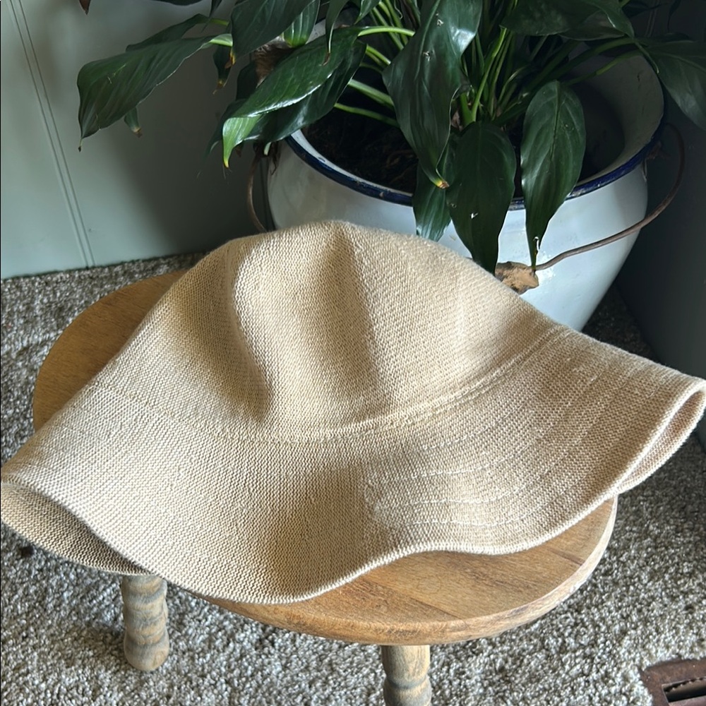 Bohemian cotton blend bucket hat